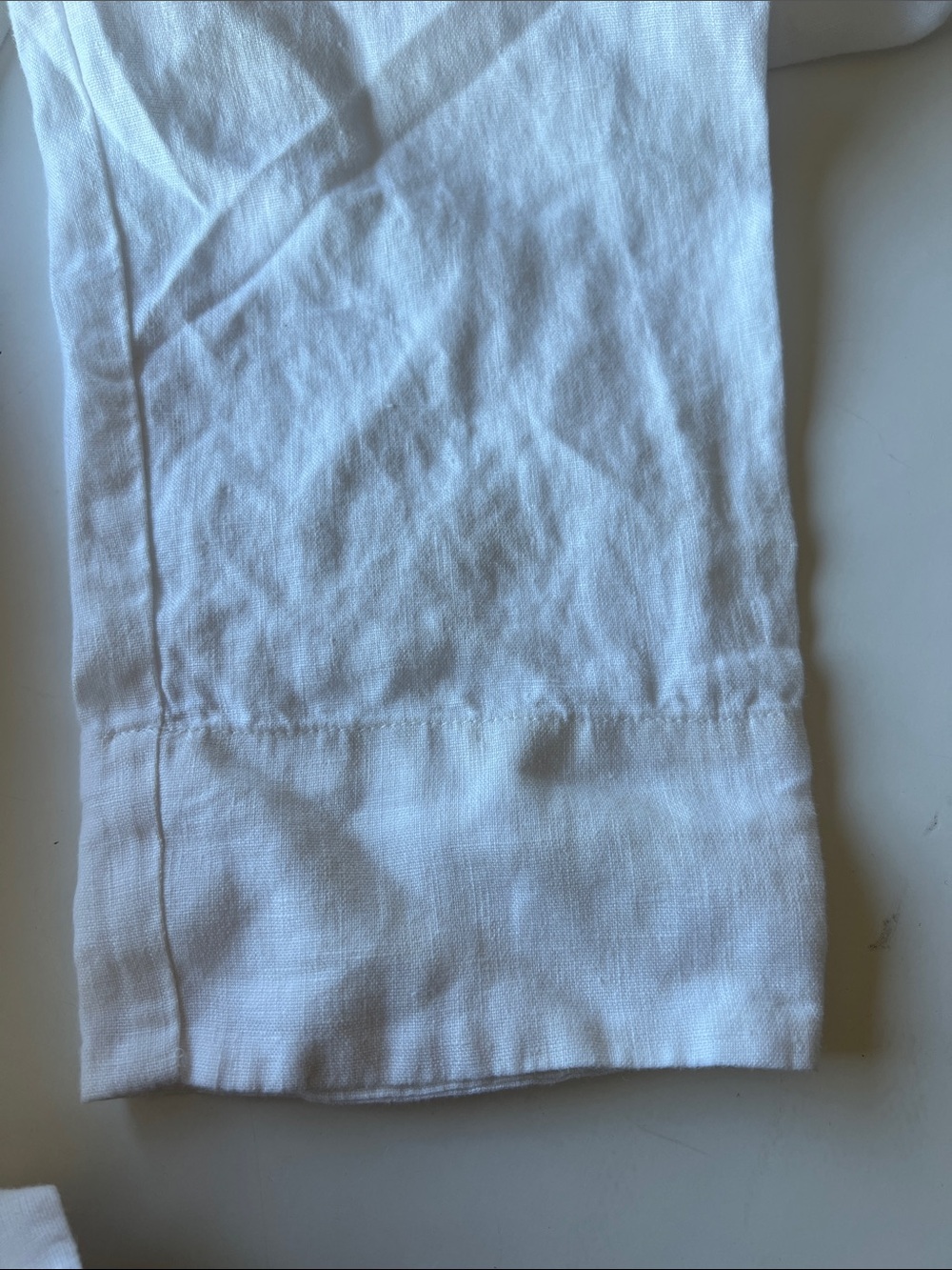 Athleta White Elastic Waist Linen Pants - Picture 9 of 12